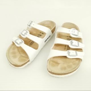 ビルケンシュトック(BIRKENSTOCK)のFLORIDA フロリダ サンダル 3本ベルト 細幅 36 / 230 ホワイト(サンダル)