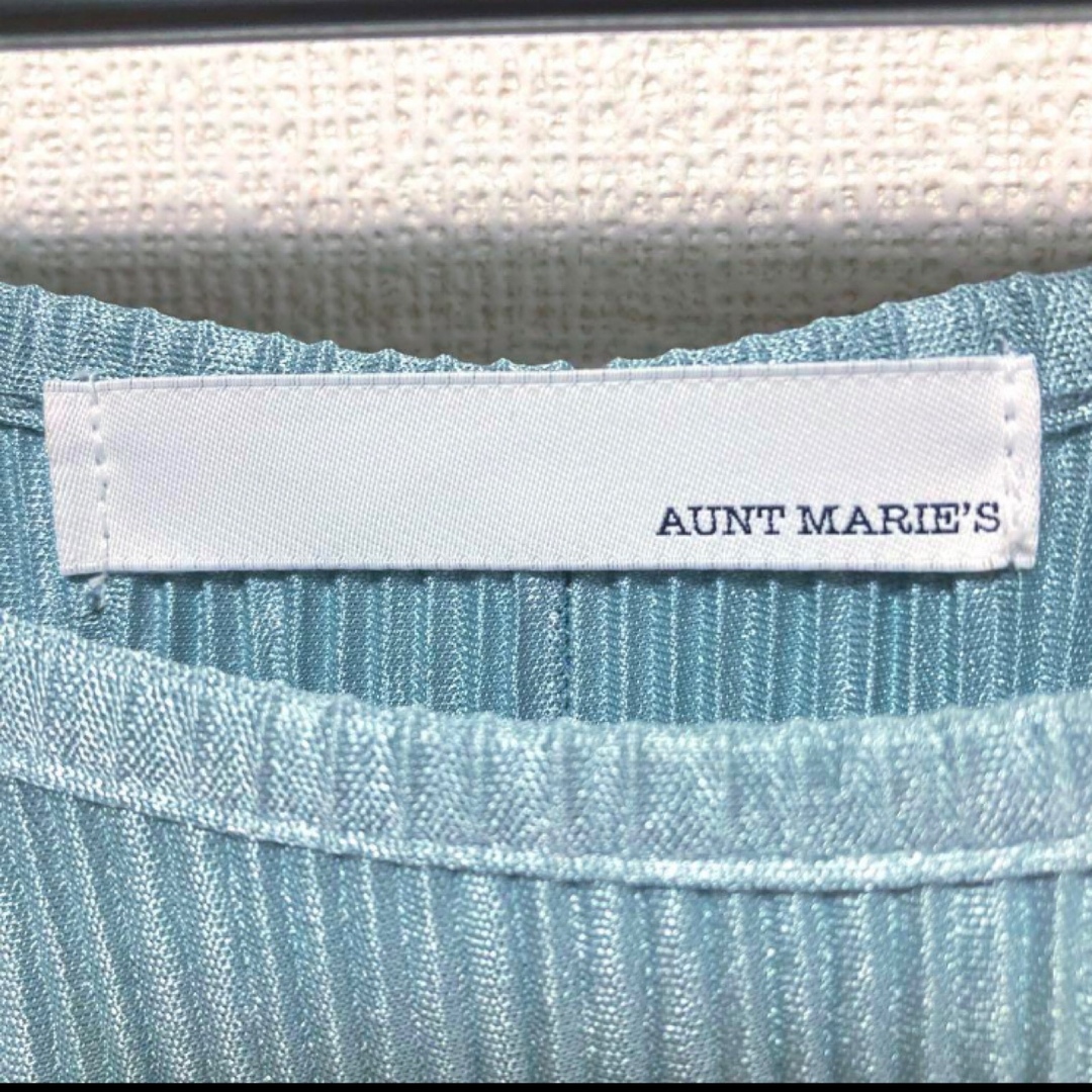 Aunt Marie's(アントマリーズ)のAUNT MARIE’S アントマリーズ　プリーツ加工　ロングカットワンピース レディースのワンピース(ロングワンピース/マキシワンピース)の商品写真