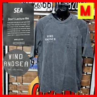 ウィンダンシー(WIND AND SEA)のウィンダンシー　インディゴ染め　胸ポケット　半袖Tシャツ　スウェット　XL(Tシャツ/カットソー(半袖/袖なし))