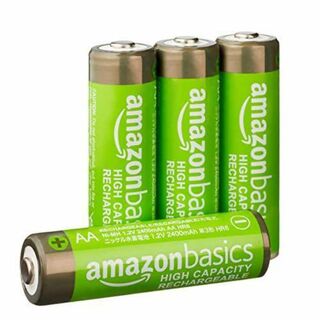 【新品】Amazonベーシック 充電池 充電式ニッケル水素電池 単3形4個セット(その他)