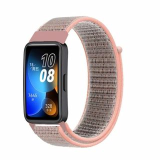 HUAWEI Band 9 8 ピンク ベルト バンド ナイロン ループ 交換(モバイルケース/カバー)