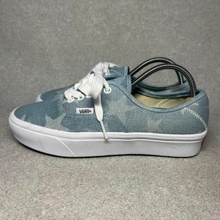 ヴァンズ(VANS)のVANS　バンズ　星柄スニーカー　25.0㎝　ブルー(スニーカー)