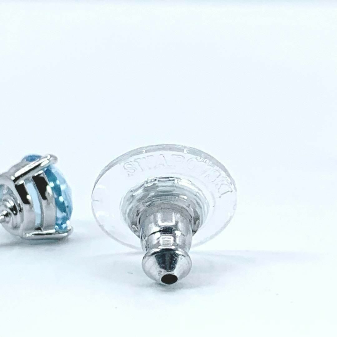 SWAROVSKI(スワロフスキー)の【未使用】SWAROVSKI　スワロフスキー　クリスタル　ピアス　ブルー　青 レディースのアクセサリー(ピアス)の商品写真