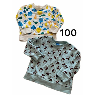 ムージョンジョン(mou jon jon)のトレーナー トップス 長袖　まとめ売り　100cm 小さめ 子供服(Tシャツ/カットソー)