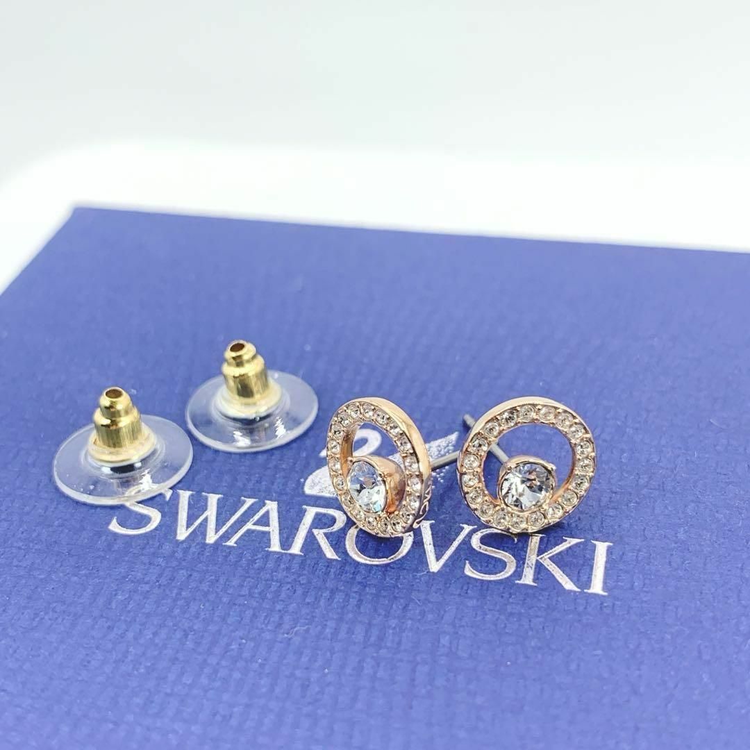 SWAROVSKI(スワロフスキー)の【箱付き極美品】SWAROVSKI　スワロフスキー　ピアス　リング　ブランド レディースのアクセサリー(ピアス)の商品写真