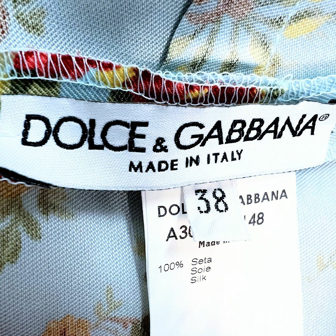 DOLCE&GABBANA(ドルチェアンドガッバーナ)の★DOLCE＆GABBANA★極美品★シルク100★フローラル★ワンピース レディースのワンピース(ロングワンピース/マキシワンピース)の商品写真