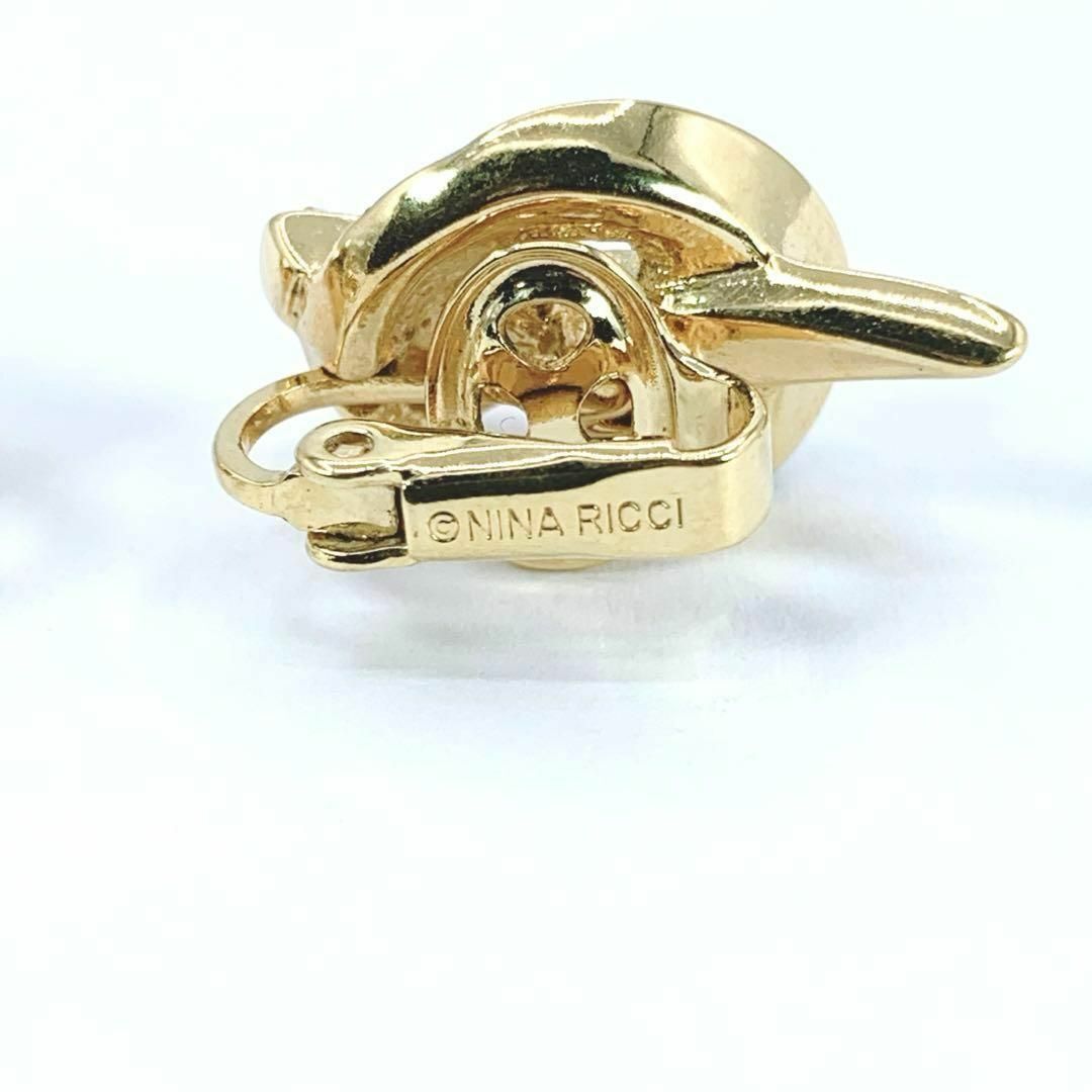 NINA RICCI(ニナリッチ)の【訳あり】NINARICCI　ニナリッチ　ゴールド　イヤリング　ジルコニア レディースのアクセサリー(イヤリング)の商品写真