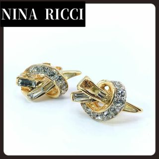 ニナリッチ(NINA RICCI)の【訳あり】NINARICCI　ニナリッチ　ゴールド　イヤリング　ジルコニア(イヤリング)