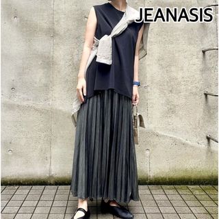 JEANASIS ジーナシス グリッタープリーツロングスカート