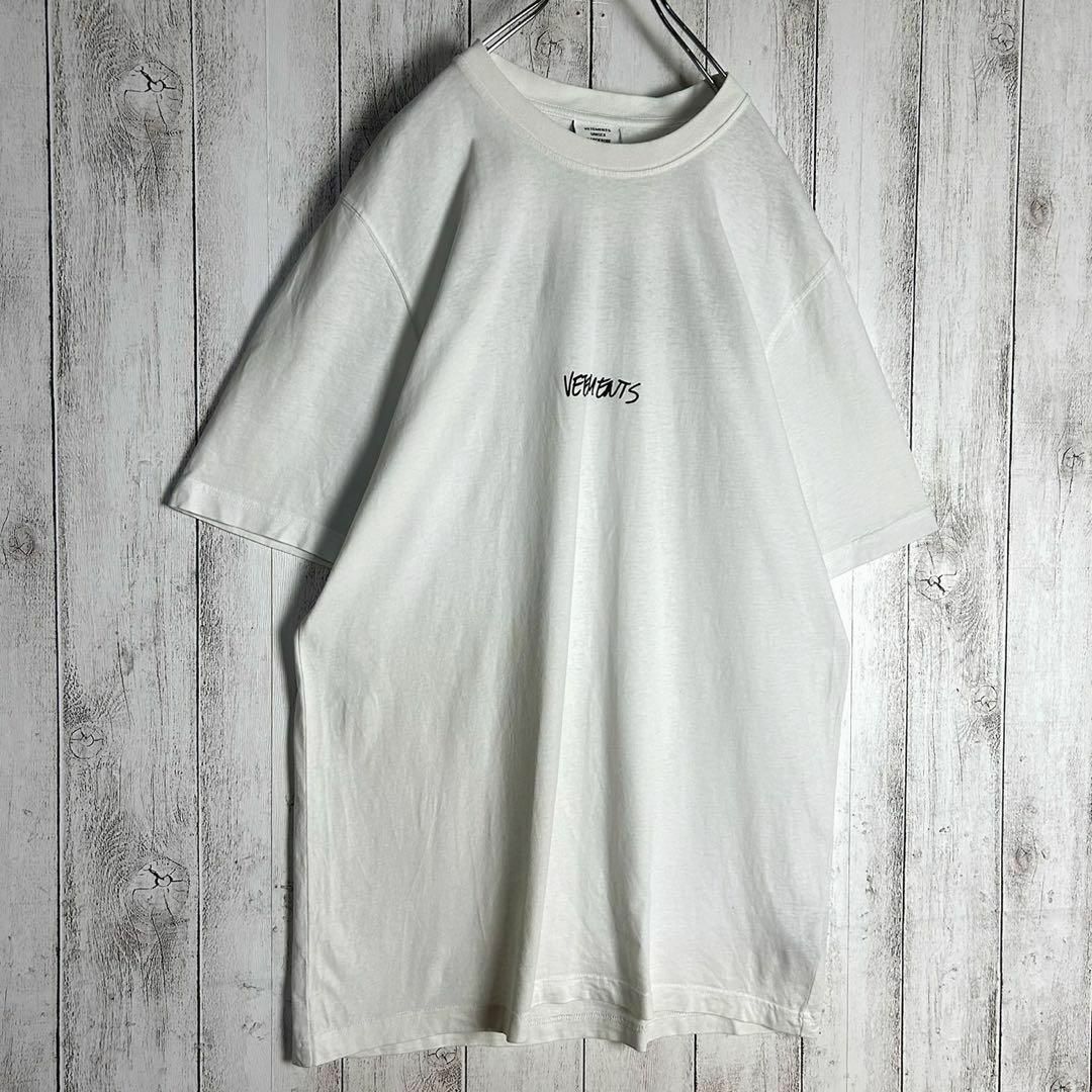 VETEMENTS(ヴェトモン)の【定番モデル】ヴェトモン☆両面ロゴ入りTシャツ バックロゴ 即完売 入手困難 メンズのトップス(Tシャツ/カットソー(半袖/袖なし))の商品写真