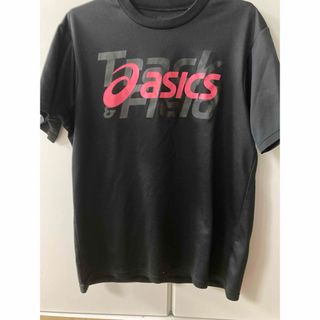 アシックス(asics)のアシックスASICS 黒ブラック　バレーボール　スポーツ　ドライTシャツ(バレーボール)