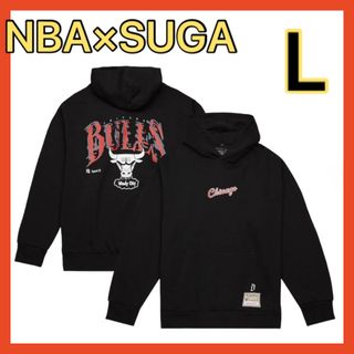 ボウダンショウネンダン(防弾少年団(BTS))のBTS シュガ コラボフーディー シカゴブルズ NBA ミッチェルアンドネス(パーカー)