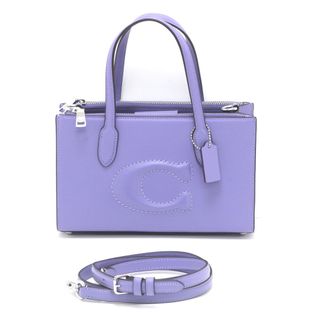 COACH - $$ COACH コーチ ニーナ スモール トートバッグ ストラップ付 CR097 ライトバイオレット