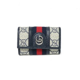 グッチ(Gucci)のGUCCI キーケース 603732-96IWN-4076 ベージュブルー(キーケース)