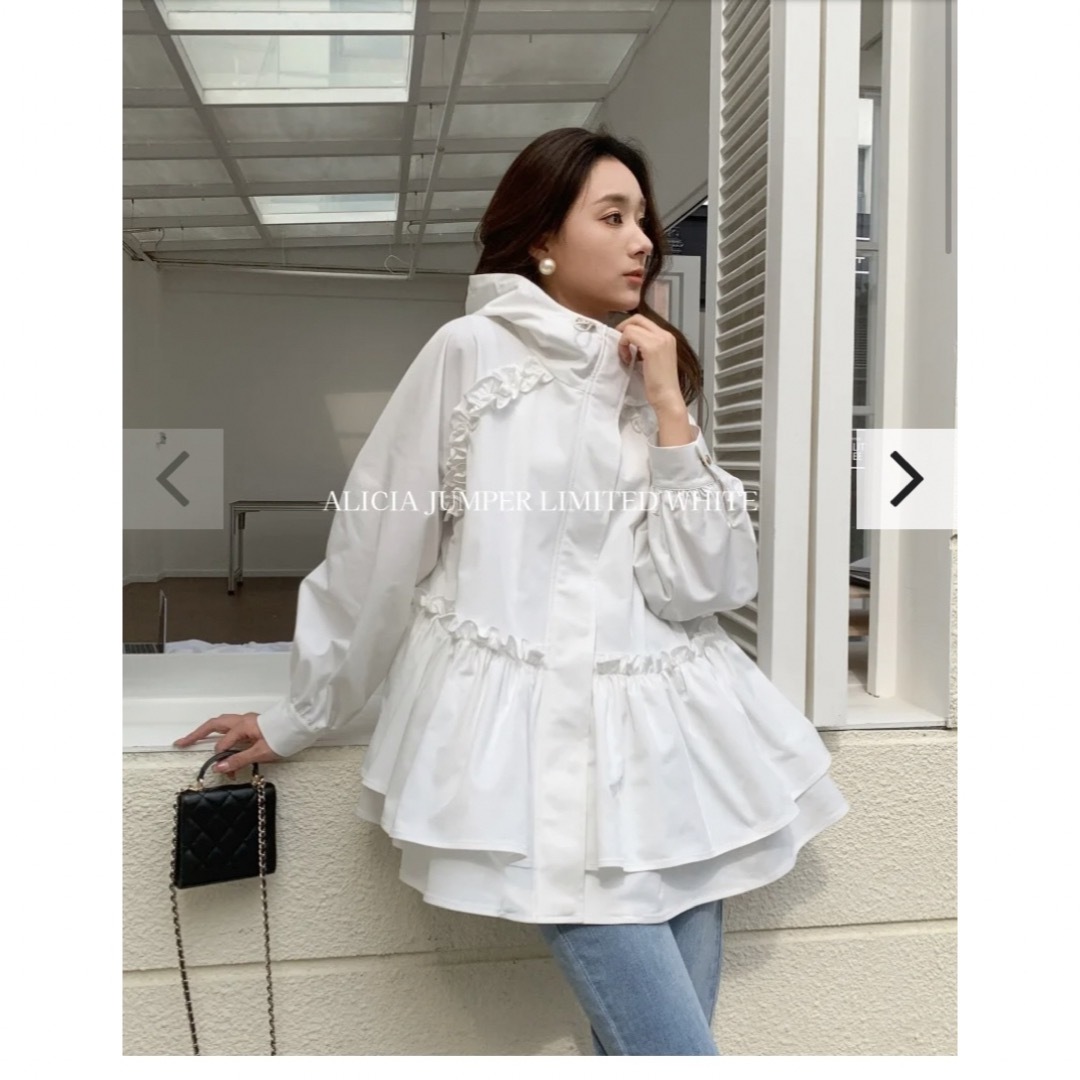 BIRTHDAY BASH - バースディバッシュ ALICIA JUMPER LIMITED WHITE の BIRTHDAY BASH - バースディバッシュ ALICIA JUMPER LIMITED WHITE の