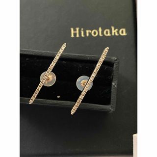 ESTNATION - hirotaka ヒロタカ　 ロングバー ダイヤモンド ピアス　両耳セット