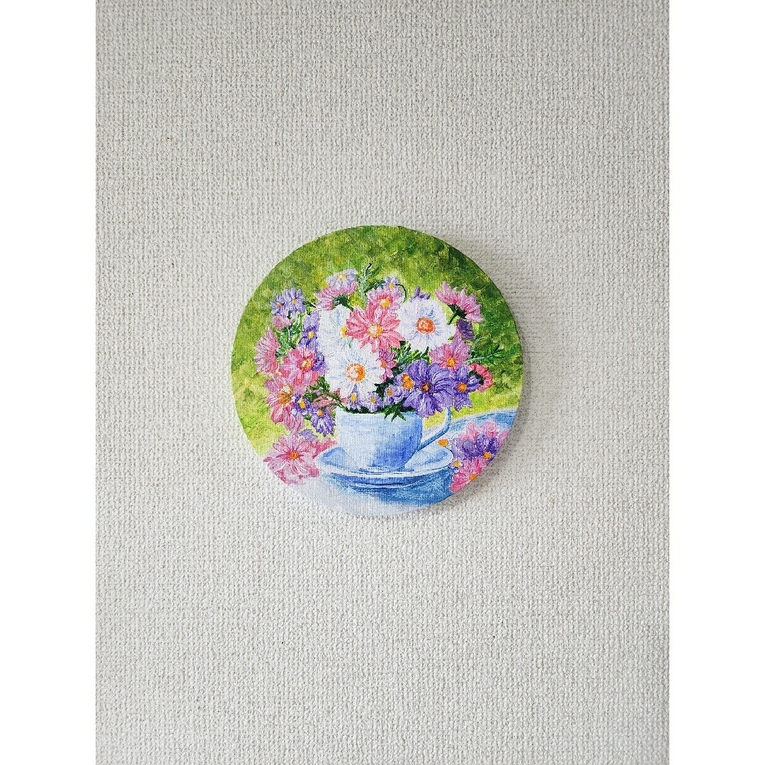 アクリル画　花　絵画　アート　花の絵　イラスト エンタメ/ホビーの美術品/アンティーク(絵画/タペストリー)の商品写真