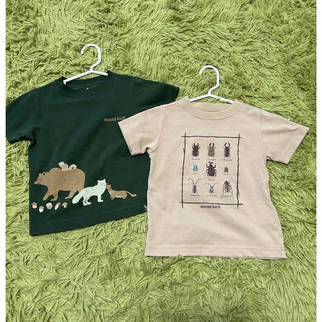 mont bell(モンベル)のモンベル　Tシャツ　2枚セット　100サイズ キッズ/ベビー/マタニティのキッズ服男の子用(90cm~)(Tシャツ/カットソー)の商品写真