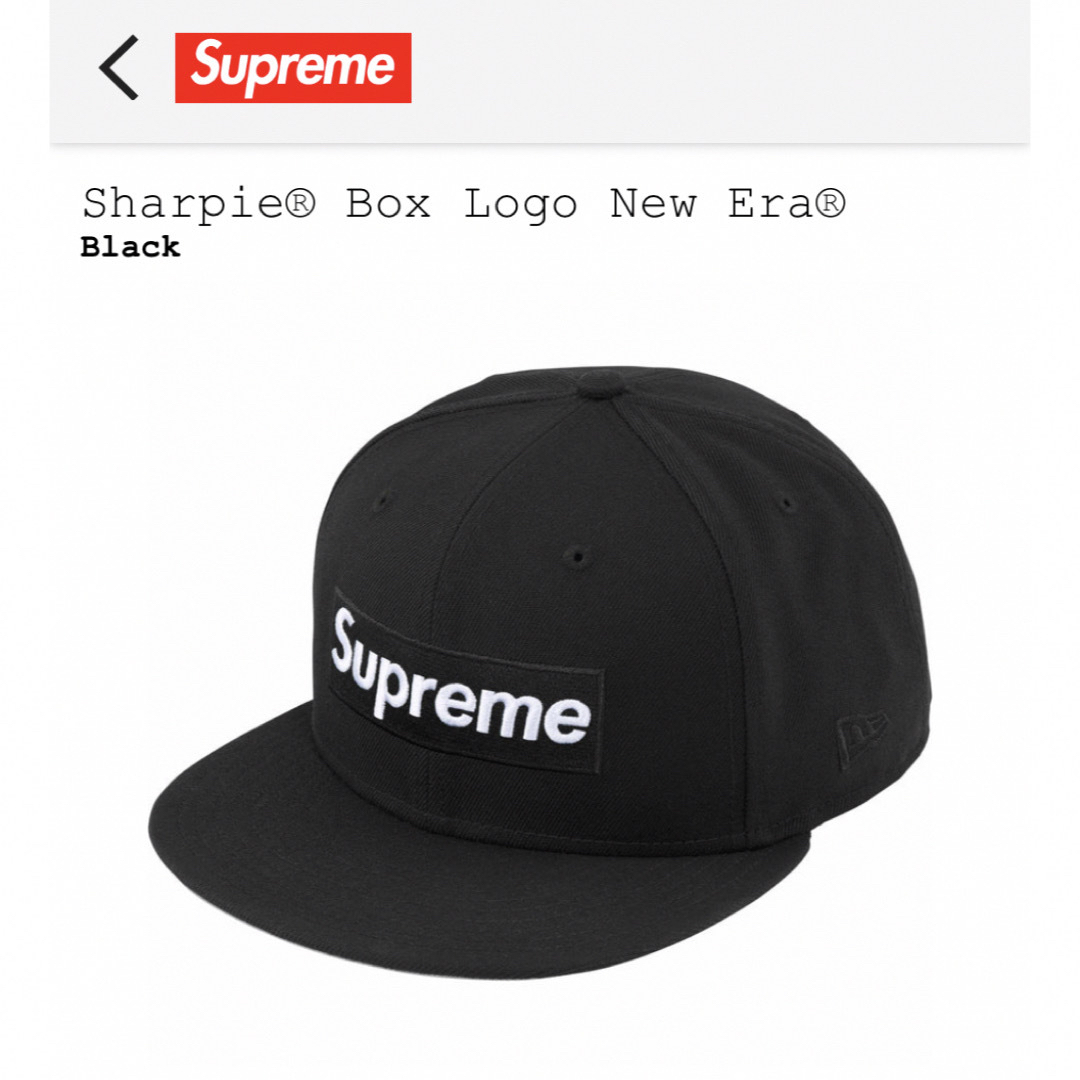 Supreme(シュプリーム)の24SS Supreme Sharpie®︎ Box Logo New Era メンズの帽子(キャップ)の商品写真