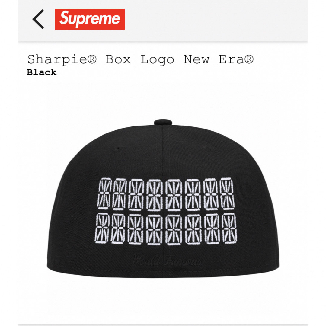 Supreme(シュプリーム)の24SS Supreme Sharpie®︎ Box Logo New Era メンズの帽子(キャップ)の商品写真