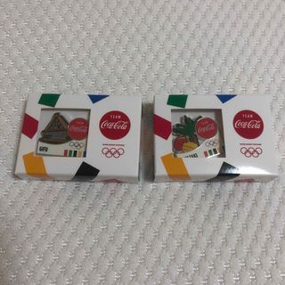 コカコーラ　 オリンピックピンバッジ宮崎&岐阜(ノベルティグッズ)