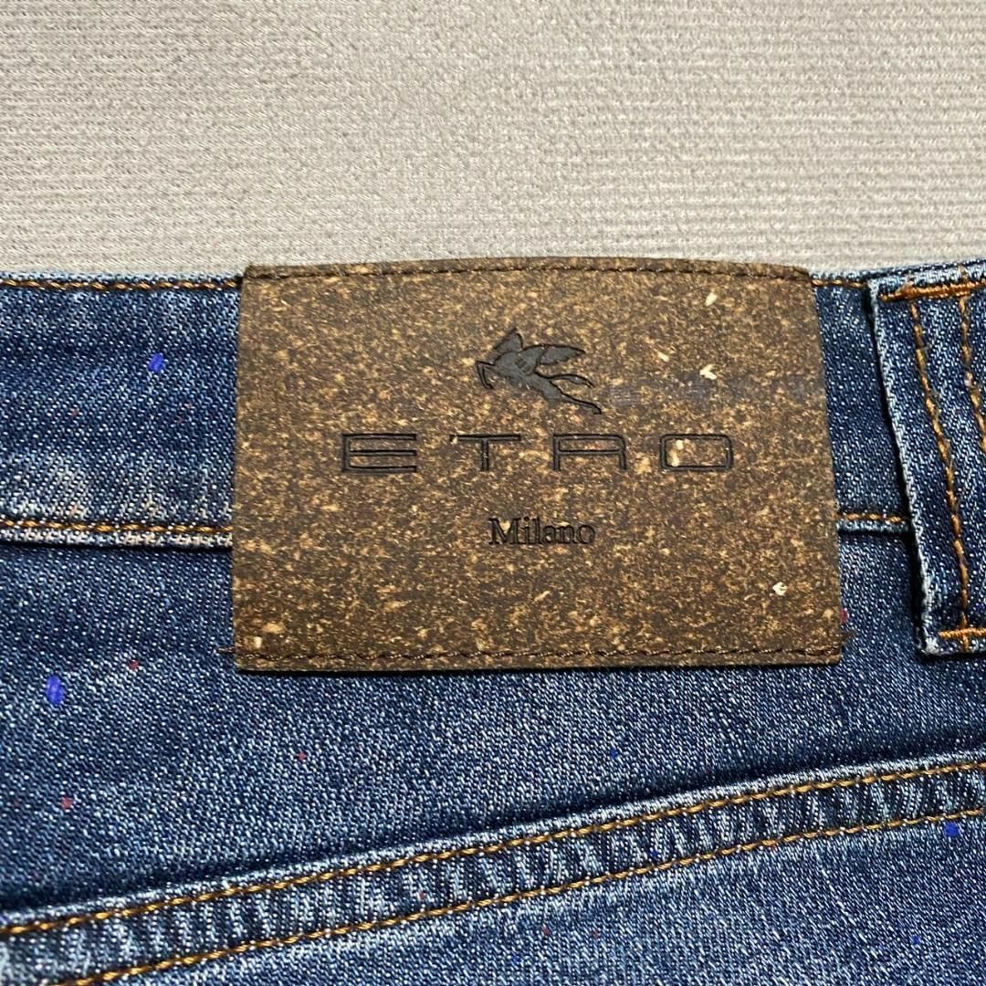 ETRO(エトロ)の超絶美品 ETRO 32 デニム ペイント加工 パンツ メンズのパンツ(デニム/ジーンズ)の商品写真