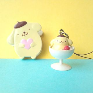 ポムポムプリン(ポムポムプリン)のポムポムプリンのストラップとクリップ(キャラクターグッズ)