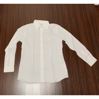 長袖ワイシャツ　ホワイト　白(シャツ/ブラウス(長袖/七分))