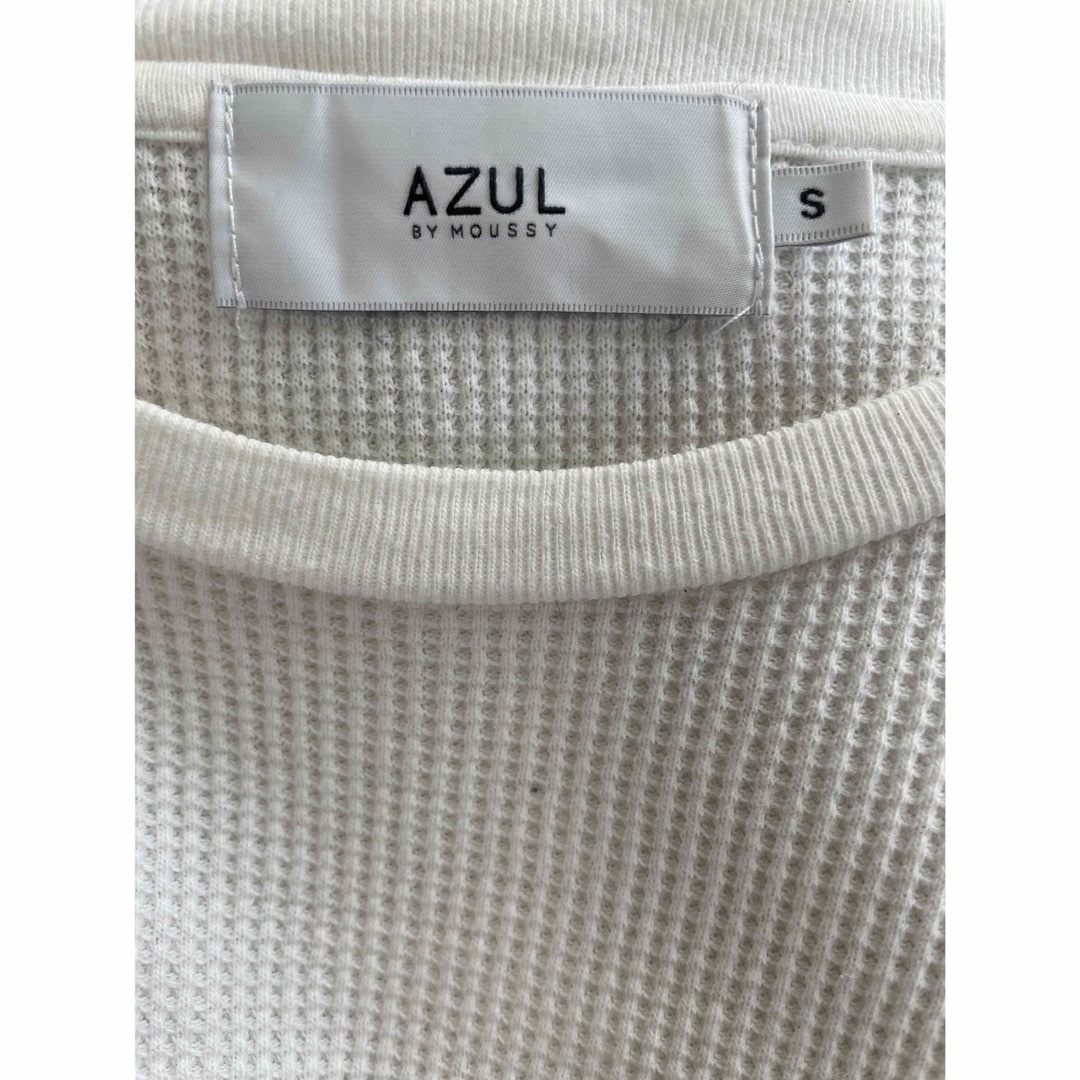 AZUL by moussy(アズールバイマウジー)のAZUL メンズロゴTシャツ ワッフル　S 長袖 メンズのトップス(Tシャツ/カットソー(七分/長袖))の商品写真