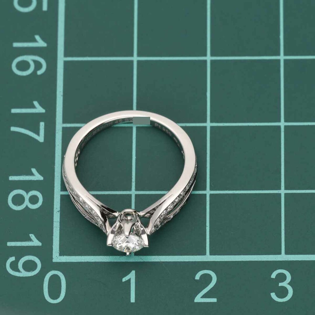 BOUCHERON ブシュロン ダイヤモンド(0.30ct G-VS2-3Ex)ポン ドゥ パリ ソリテール リング JSL00202 Pt950 プラチナ 日本サイズ約5号 #45 GIA鑑定書【送料無料】【代引き手数料無料】【中古】24100309 レディースのアクセサリー(リング(指輪))の商品写真