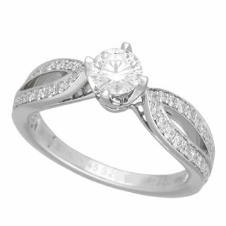 BOUCHERON ブシュロン ダイヤモンド(0.30ct G-VS2-3Ex)ポン ドゥ パリ ソリテール リング JSL00202 Pt950 プラチナ 日本サイズ約5号 #45 GIA鑑定書【送料無料】【代引き手数料無料】【中古】24100309(リング(指輪))