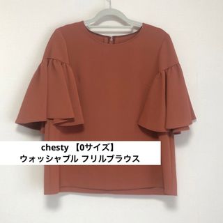 チェスティ(Chesty)のチェスティ【chesty】ウォッシャブル フリルブラウス(シャツ/ブラウス(半袖/袖なし))