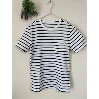 ギャップ(GAP)のGAP メンズ　ボーダーTシャツ 半袖 S(Tシャツ/カットソー(半袖/袖なし))