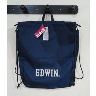 EDWIN - キッズ男児バッグ EDWIN  ネイビー 巾着リュック タグ付き未使用