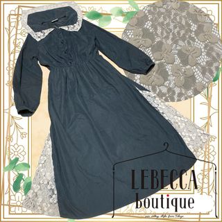 REBECCA - LEBECCA boutique/菫？パンジー？レースロングワンピース/乃木坂風