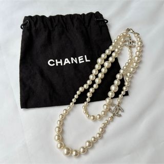 シャネル(CHANEL)のCHANEL シャネル ココマーク フェイクパールネックレス A11V(ネックレス)