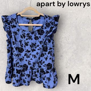 アパートバイローリーズ(apart by lowrys)のapart by lowrys アパートバイローリーズ　花柄ノースリーブMサイズ(カットソー(半袖/袖なし))