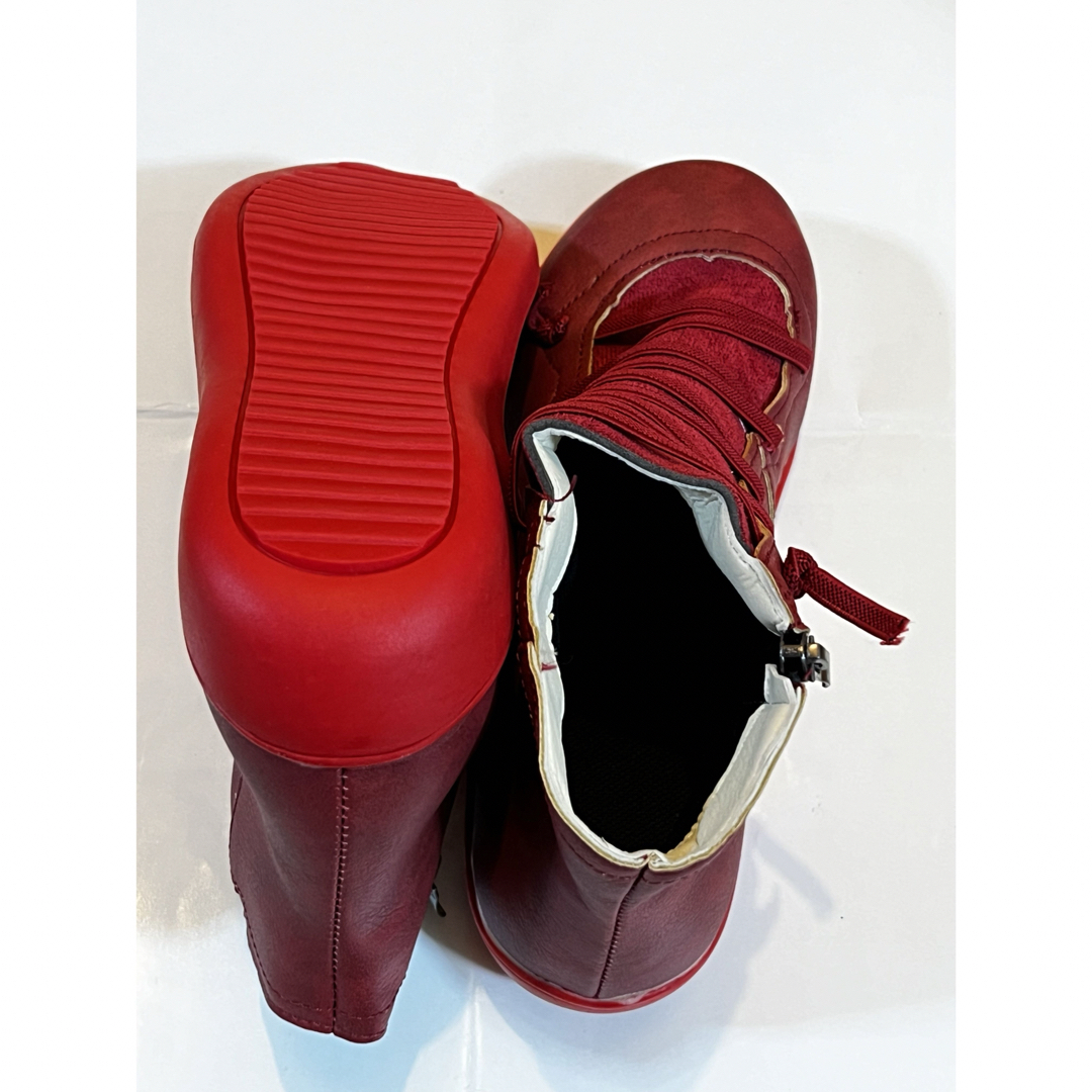マーティンブーツ 赤 レディースの靴/シューズ(ブーツ)の商品写真