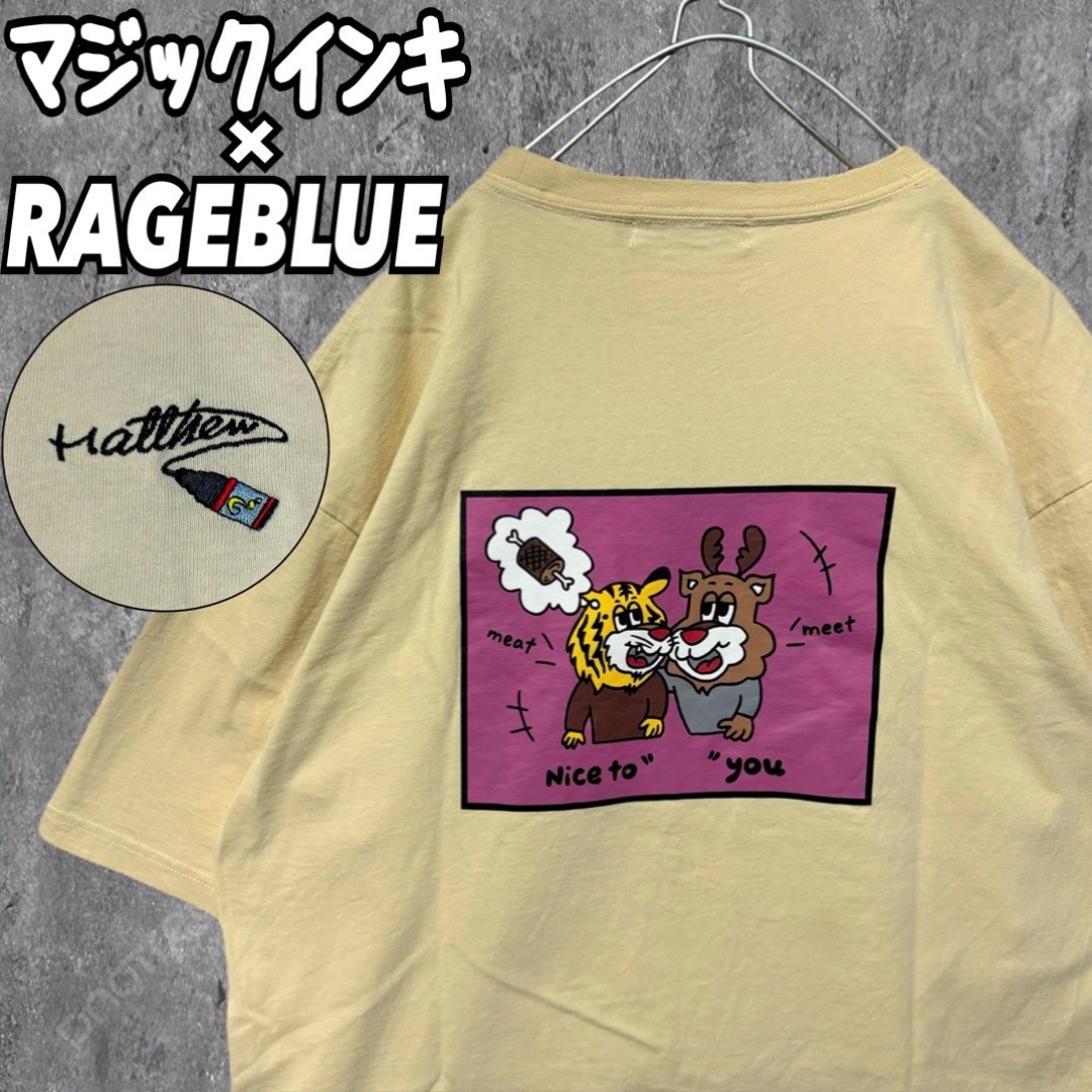 RAGEBLUE(レイジブルー)のマジックインキ× RAGEBLUE コラボプリントTシャツ メンズのトップス(Tシャツ/カットソー(半袖/袖なし))の商品写真