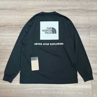 THE NORTH FACE  ロングスリーブバックスクエアロゴティー