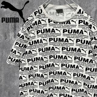 プーマ(PUMA)のPUMA AVENIR AOP グラフィック半袖Tシャツ 総柄 モノグラム ロゴ(Tシャツ/カットソー(半袖/袖なし))