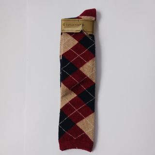 tutuanna ハイソックス 22～25cm エンジ カシミアMIX