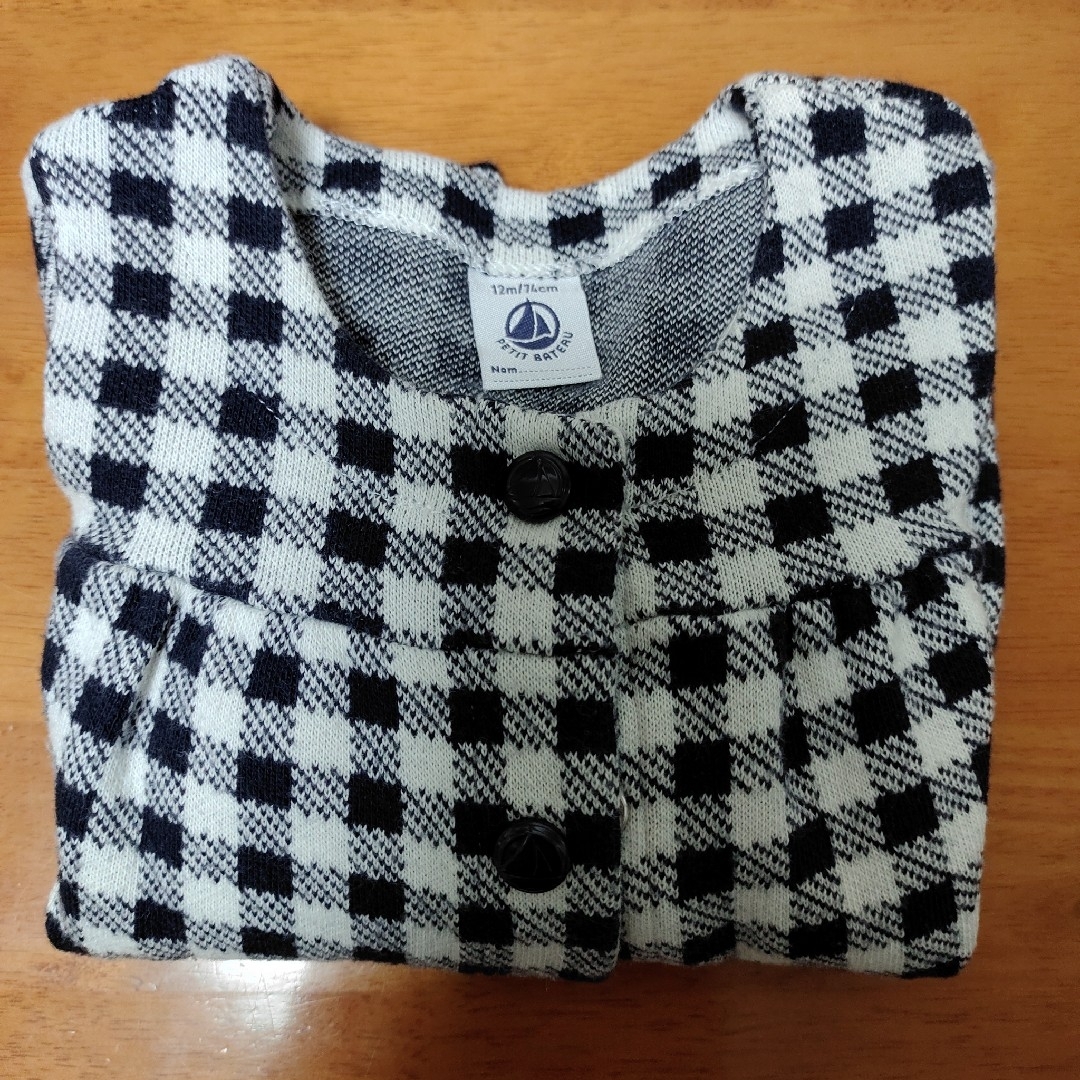 PETIT BATEAU(プチバトー)のプチバトー トップス(12m/74cm) キッズ/ベビー/マタニティのベビー服(~85cm)(カーディガン/ボレロ)の商品写真