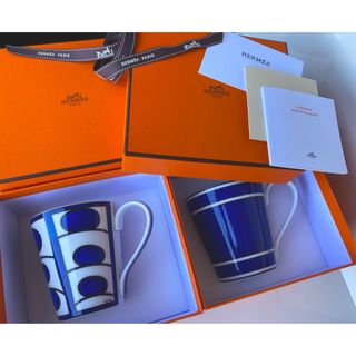 Hermes - ★未使用・廃盤・希少！エルメス HERMES ブルーダイユール マグカップ 2個