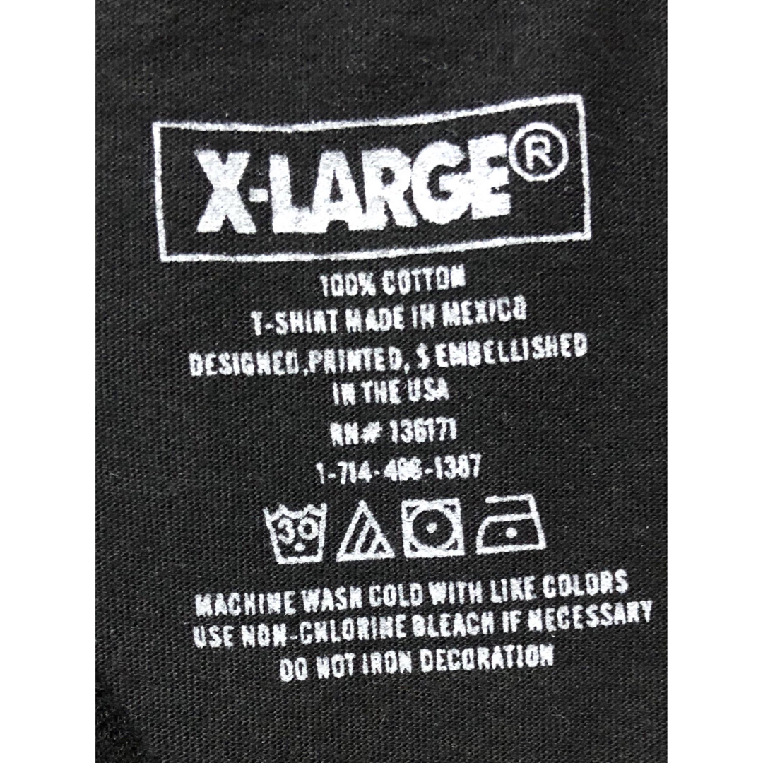 XLARGE(エクストララージ)のX-LARGE　エクストラ・ラージ　Tシャツ　M　黒　USA古着 メンズのトップス(Tシャツ/カットソー(半袖/袖なし))の商品写真