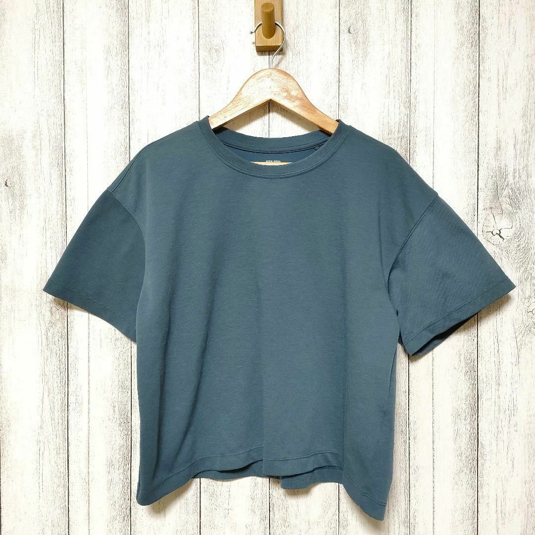 UNIQLO(ユニクロ)のUNIQLO ユニクロ (M)　ドライEXクロップドT 半袖 レディースのトップス(Tシャツ(半袖/袖なし))の商品写真