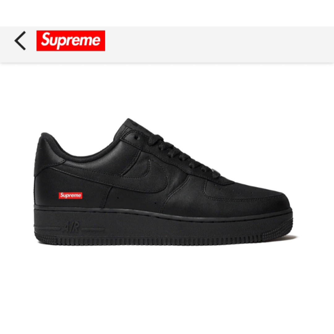 Supreme(シュプリーム)のSupreme × Nike Air Force 1 Low Black メンズの靴/シューズ(スニーカー)の商品写真