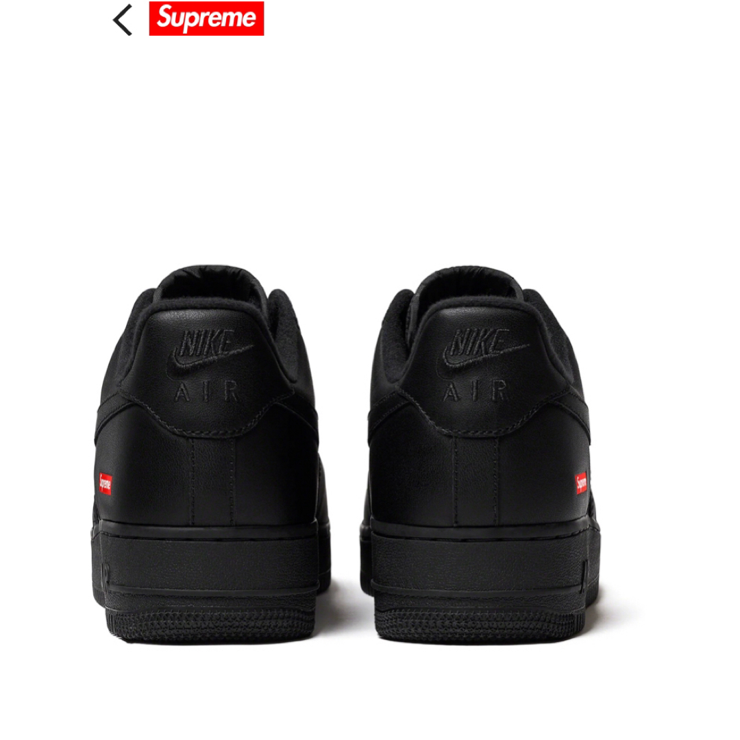 Supreme(シュプリーム)のSupreme × Nike Air Force 1 Low Black メンズの靴/シューズ(スニーカー)の商品写真