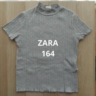 ザラキッズ(ZARA KIDS)のZARA  リブトップス　半袖トップス　164(Tシャツ/カットソー)