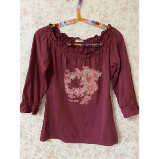 レストローズ(L'EST ROSE)のレストローズ　花柄フリル(Tシャツ(半袖/袖なし))